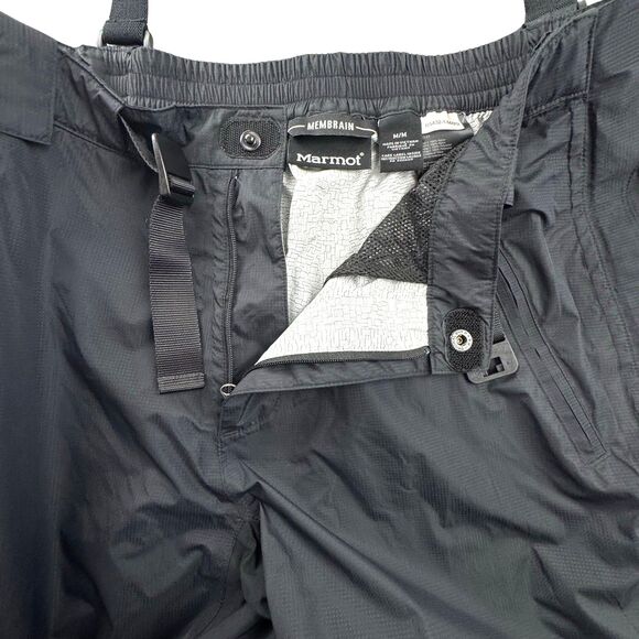 Marmot Men's Waterproof Ski Snow Pants Medium MemBrain Full Side Zip - Picture 6 of 16